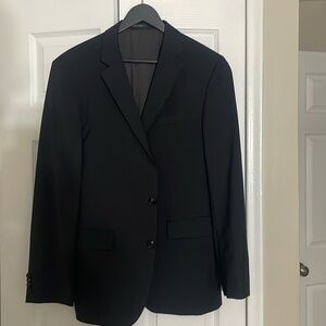 Hugo Boss mens  sport coat 40R. Super 100 wool, Charcoal. Double vent.